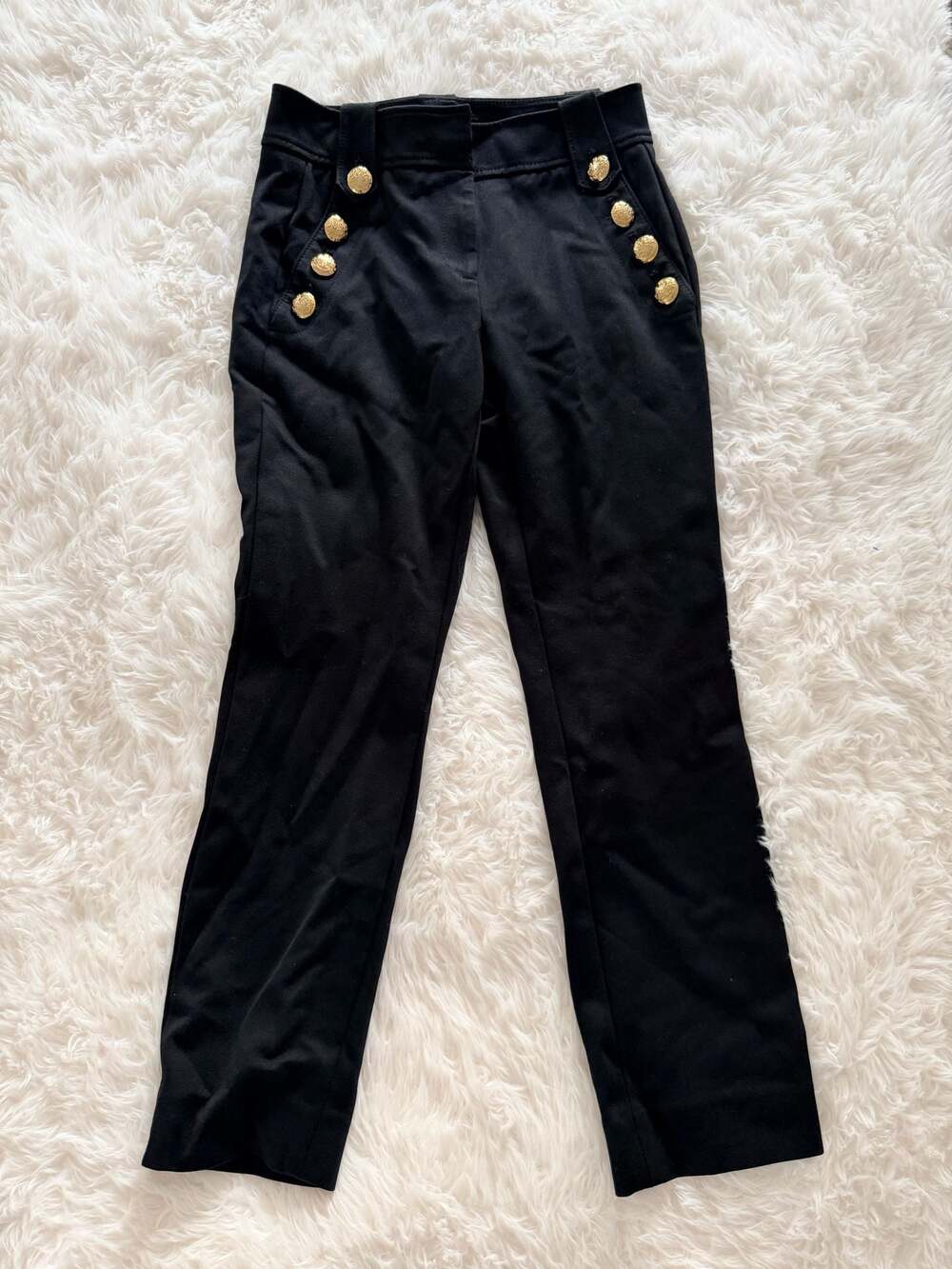 White House Black Market Black Sailor Pants Size 0